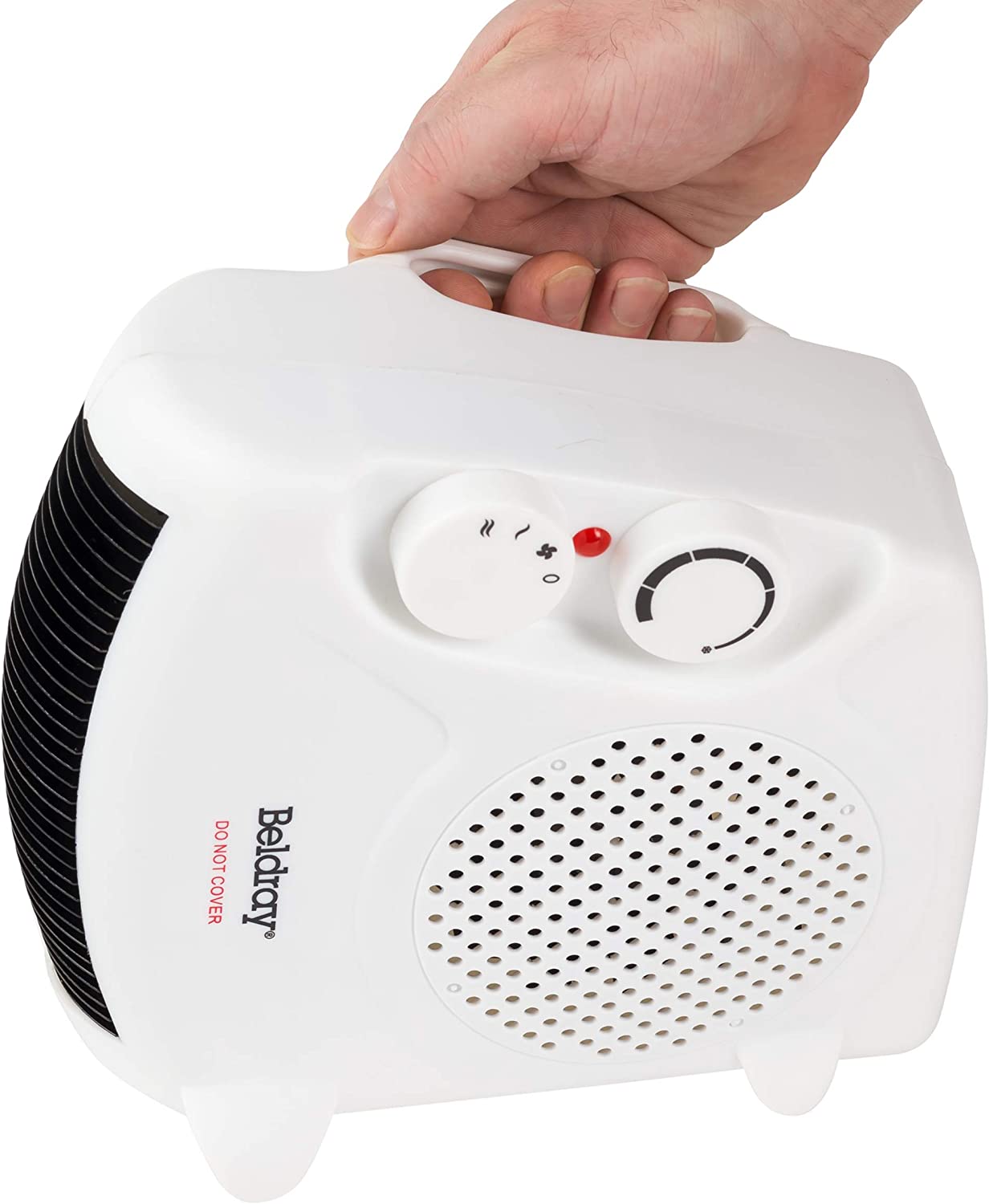 Calentador de ventilador portátil de dos posiciones Beldray